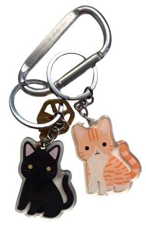 Keys ౨ৎ Custom Pet Keychains ౨ৎ Lovers Never Die Carabiner